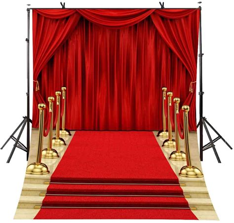 Eoa 5x7ft Red Curtain Background Hollywood Red Carpet