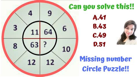 3 4 11 9 6 64 12 8 63 12 10 Can You Solve This Missing Number