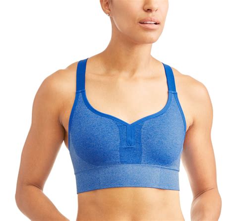 Athletic Works Womens Core Active Racerback Seamless Sports Bra