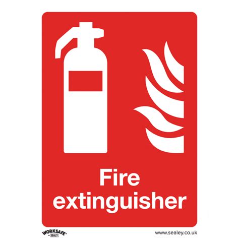 Prohibition Safety Sign Fire Extinguisher Rigid Plastic Rsis