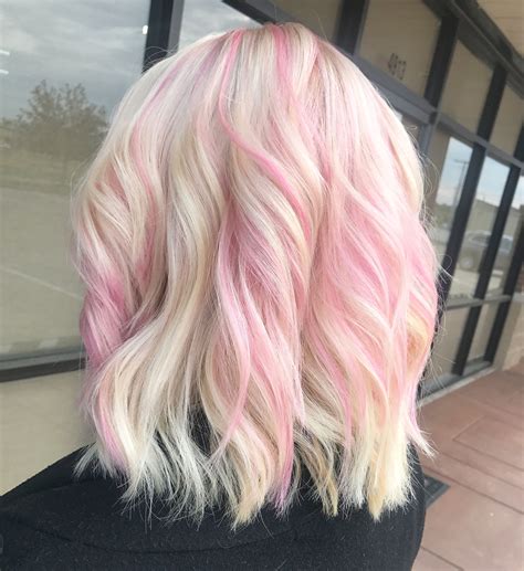 Pastel Pink Highlights Waypointhairstyles