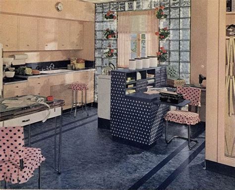 21 Early 1940s Interior Designs By Hazel Del Brown Of Armstrong Floors