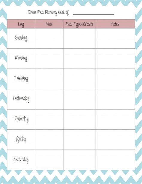 Breakfast can be a full english breakfast of corn flakes with milk and sugar, or bacon and eggs, toast and at midday everything is stopped for lunch. Meal Planning Template Simply Sweet Days