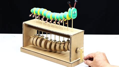 Wow Amazing Diy Cardboard Caterpillar Automata Toy Diy Cardboard