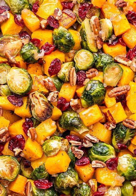 Roasted Butternut Squash And Brussels Sprouts Salad Recipe Runner