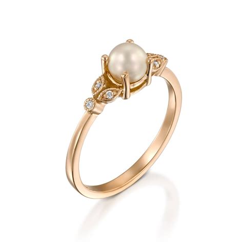 Vintage Pearl Engagement Ring Bridgerton Daphnes Wedding Ring From