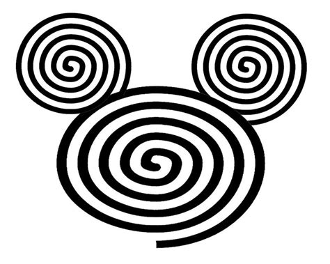 Printable Disney Spiral Mickey Mouse Ears Picture Clipart Best