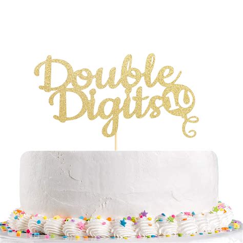 Buy Happy Th Birthday Cake Topper Double Digits Cake Topper