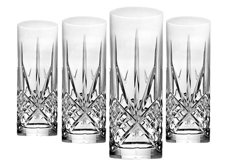 dublin 12 oz crystal highball glass highball glass godinger silver glass set