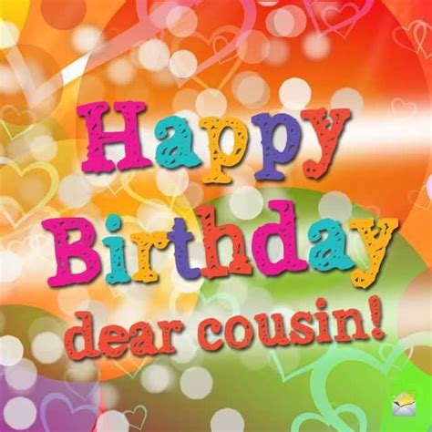 Colorful Birthday Wishes For Awesome Cousin Image Happy Birthday Cousin