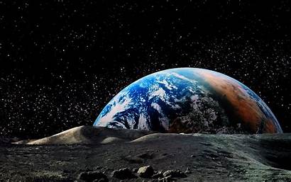 Earth Astronomy Space Universe Moon Landscape Planet