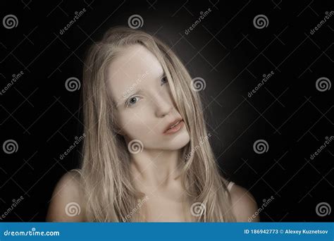 Mysterious Conceptual Art Portrait Of A Young Blonde Girl Stock Image Image Of Blond Fantasy