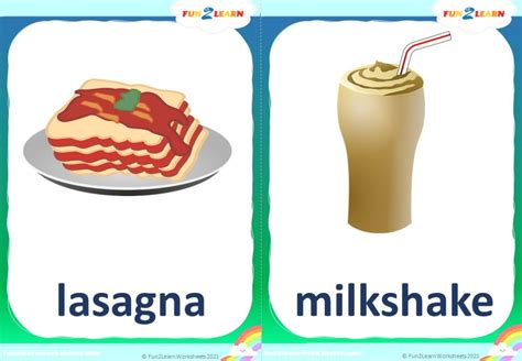 Do You Like Lasagna Milkshakes Flashcards Fun2learn