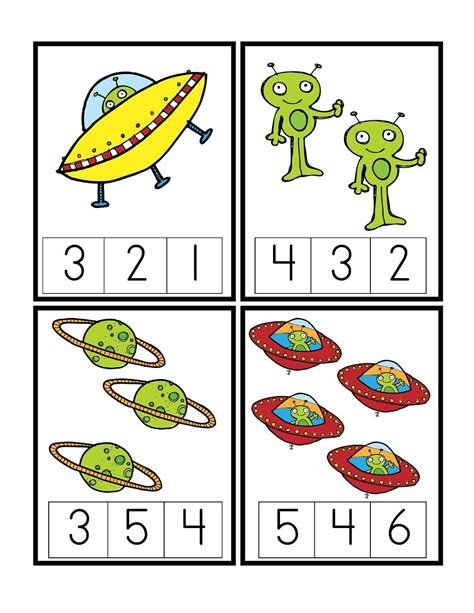 Space Worksheets Kindergarten Math Drills