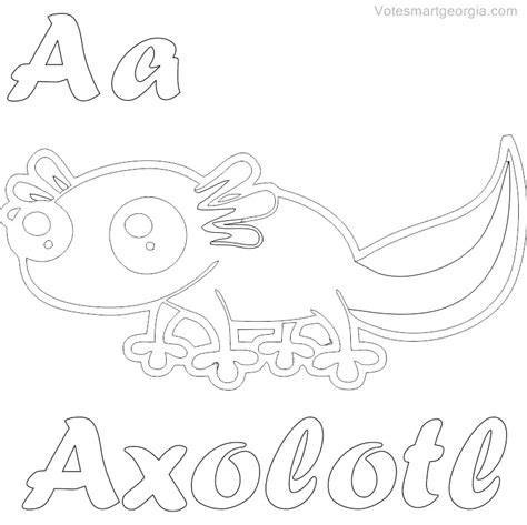 20 Coloring Pages Axolotl Kaynekailynn