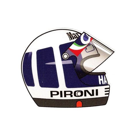 Didier Pironi Right Helmet Laminated Decal Cafe Racer Bretagne