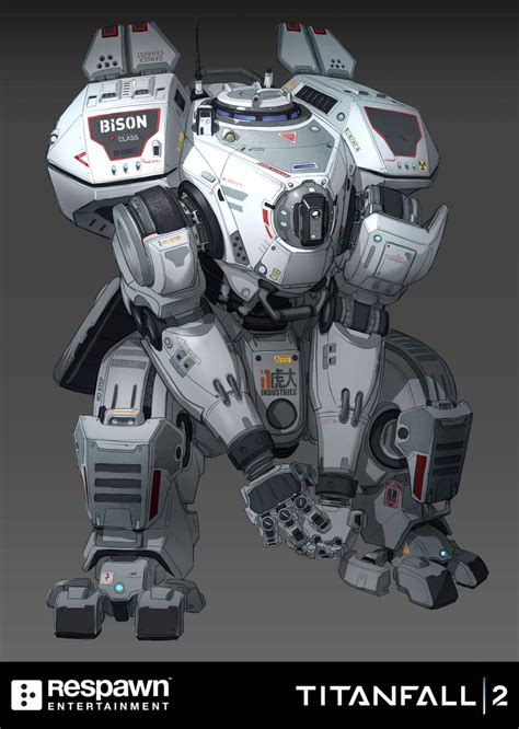 The Art Of Titanfall 2 Titanfall Mech Robots Concept
