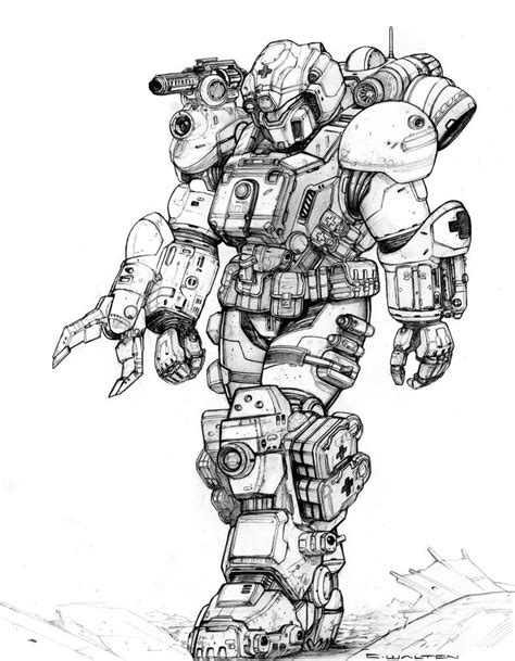 Rifts Ng Med Rescue White Knight Power Armor By Chuckwalton On Deviantart