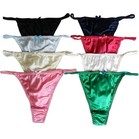 Yavorrs Womens Silk G String Thong Panties Underwear