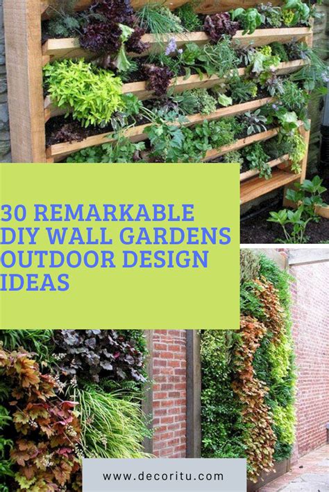 31 Incredible Diy Wall Gardens Outdoor Design Ideas Diy Wall Garden