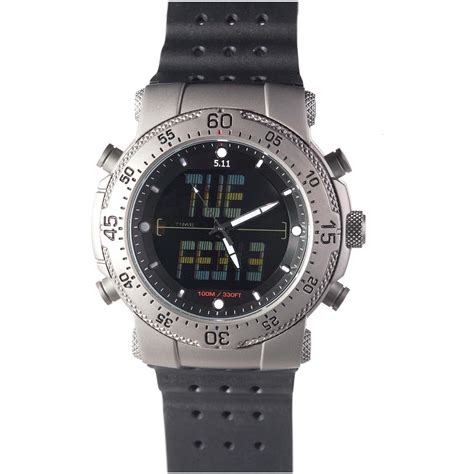 5 11 tactical titanium hrt watch 165060 watches at sportsman s guide