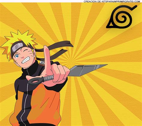 Etiquetas De Naruto Para Imprimir Kits Para Imprimir Gratis