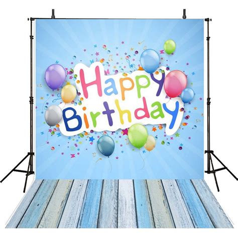 Hellodecor Polyester Fabric 5x7ft Birthday Party Backdrops Photography