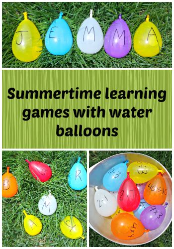 Summer Fun Learning Games With Water Balloons Tobethode