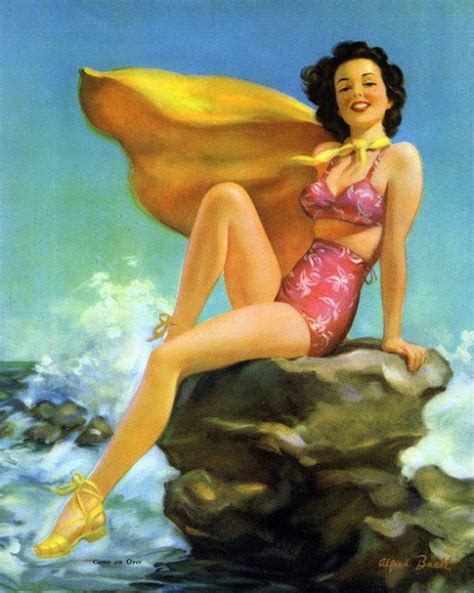 Vintage Pinup Girl By Al Buell Vintage Pinup Girls Pin