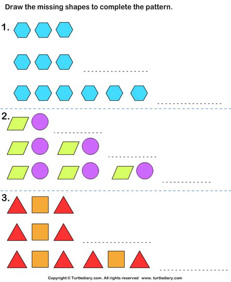 Match The Missing Shape Worksheet 1 Shapes Worksheets Matching