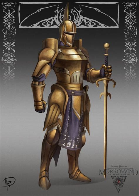Artstation Beyond Skyrim Dunmer Dwemer Armor Set Fantasy Concept Art