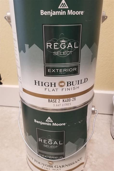 2 Gallons Benjamin Moore Regal Select High Built Exterior Paint North