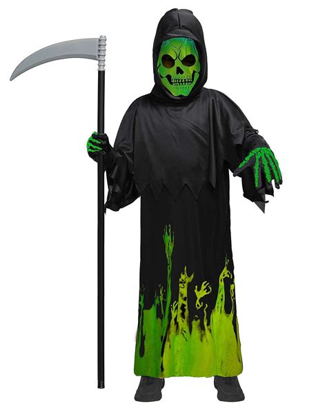 Buy Heay Halloween Kids Grim Reaper Costume For Boys Pattern Robe With