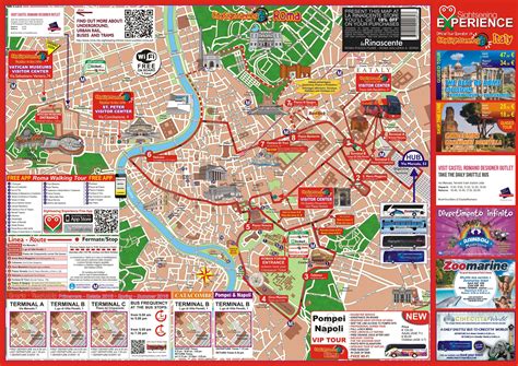 Rome Attractions Map Pdf Free Printable Tourist Map Rome Waking