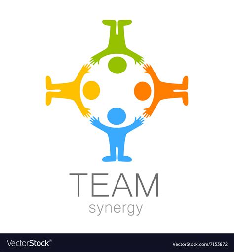 Team Synergy Logo Royalty Free Vector Image Vectorstock