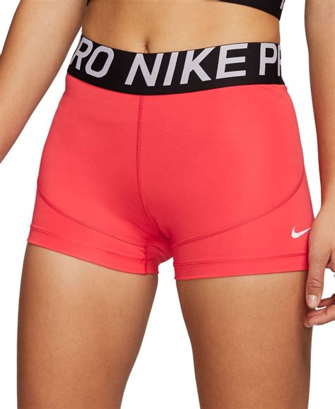Nike Womens Pro 3 Shorts Macys Cute Nike Outfits Red Spandex Shorts Nike Spandex Shorts