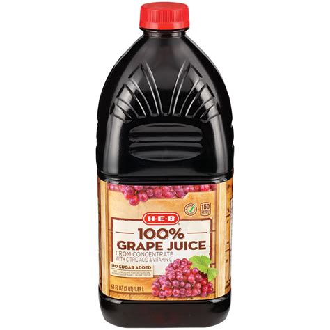 H E B 100 Grape Juice Shop Juice At H E B