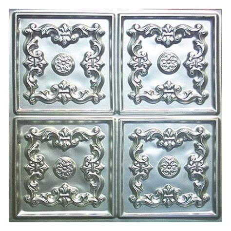 Metal ceiling express manufactures 24 x 24 (2 ft x 2 ft) metal ceiling tiles in 37 different patterns & 60 colors & hand faux finishes. D130 PVC CEILING TILE 24X24 GLUE UP - SILVER - FAUX TIN ...