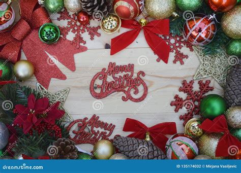 Merry Christmas And Happy New Year Stock Photo Image Of Tree