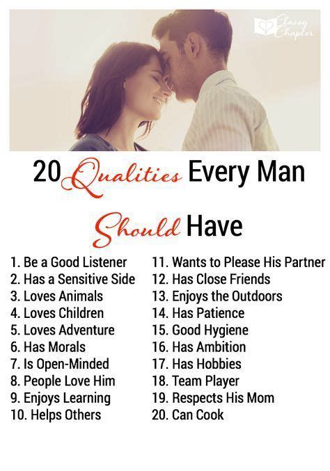 Qualities Every Man Should Have Marriage Advice Marriage Tips