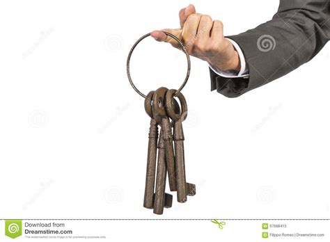 Bunch Of Keys Hand Stock Image Image Of Isolated Finger 67688413