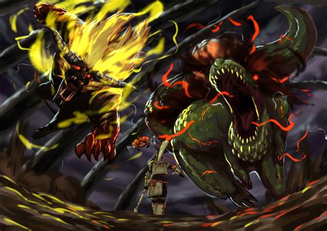 Monster Hunter Deviljho Rajang And Savage Deviljho Monster Hunter And 1 More Drawn By