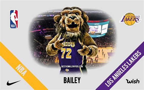 Bailey Mascot Los Angeles Lakers Nba Portrait Usa Basketball