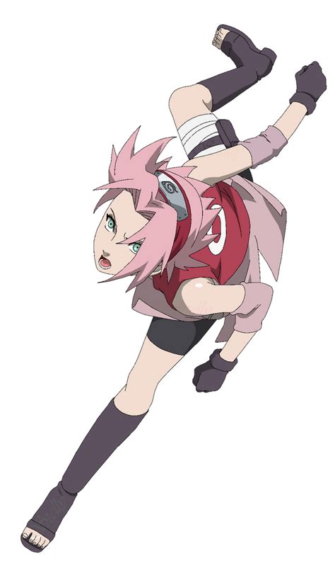 Haruno Sakura Render Lineart Colored By Dennisstelly On Deviantart