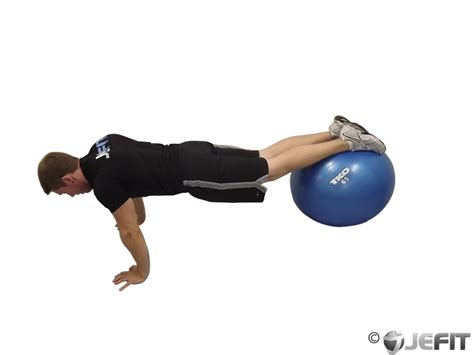 Push Up With Feet On An Exercise Ball Exercise Database Jefit