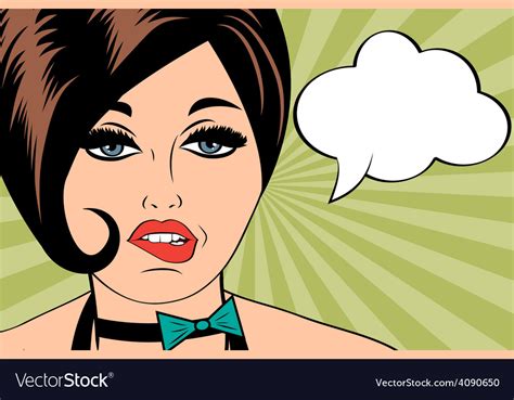 Sexy Horny Woman In Comic Style Xxx Royalty Free Vector
