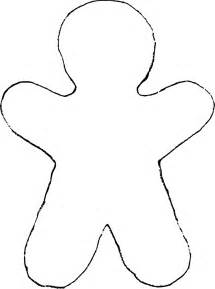 Gingerbread Man Outline