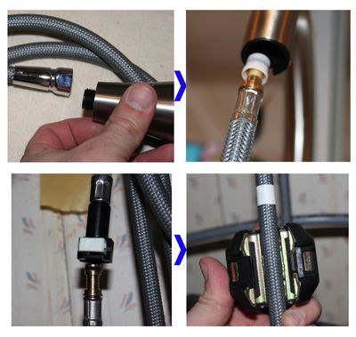 Watch the video carefully and note the small grease capsule as well as the position of the wires (at 3:50): How To Install a Moen Kitchen Faucet