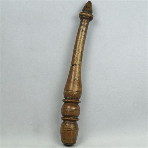 Antique English 18th Century Carved Knitting Sheath Stick 1790s