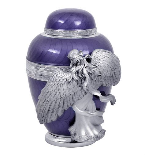 Wings Of An Angel Purple Cremation Urn In Cremation Urns Urn